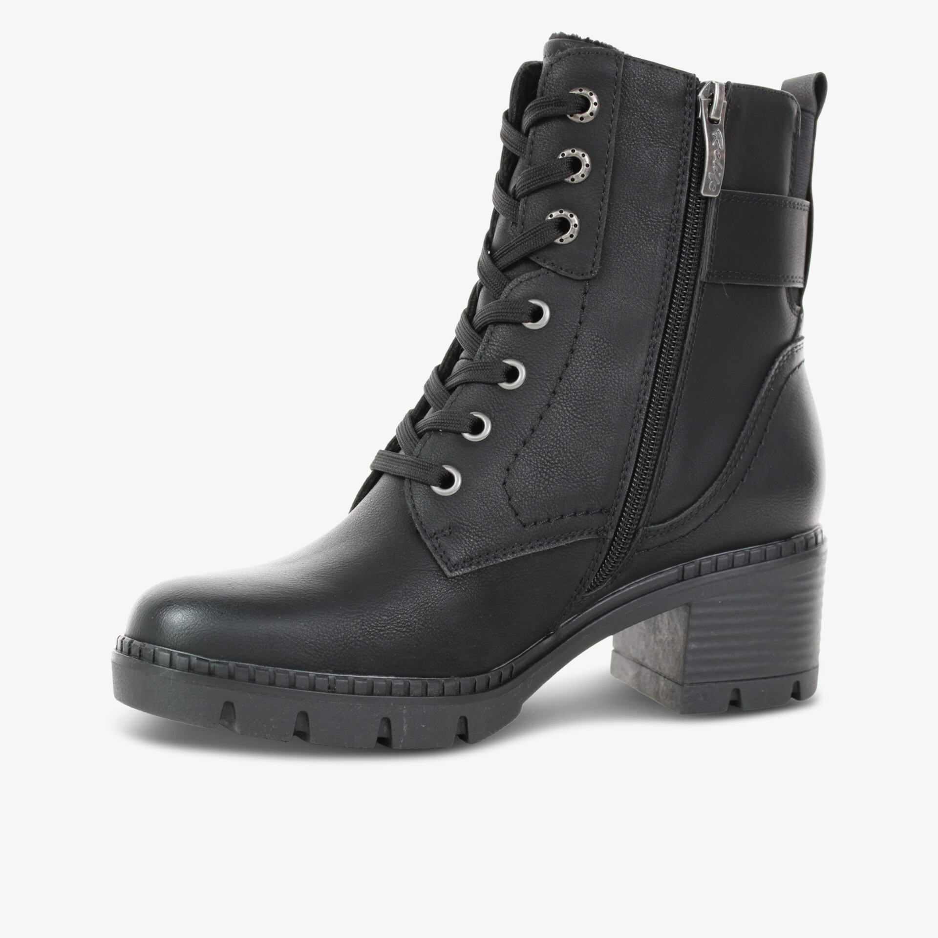 Relife Damen Schnürstiefeletten schwarz