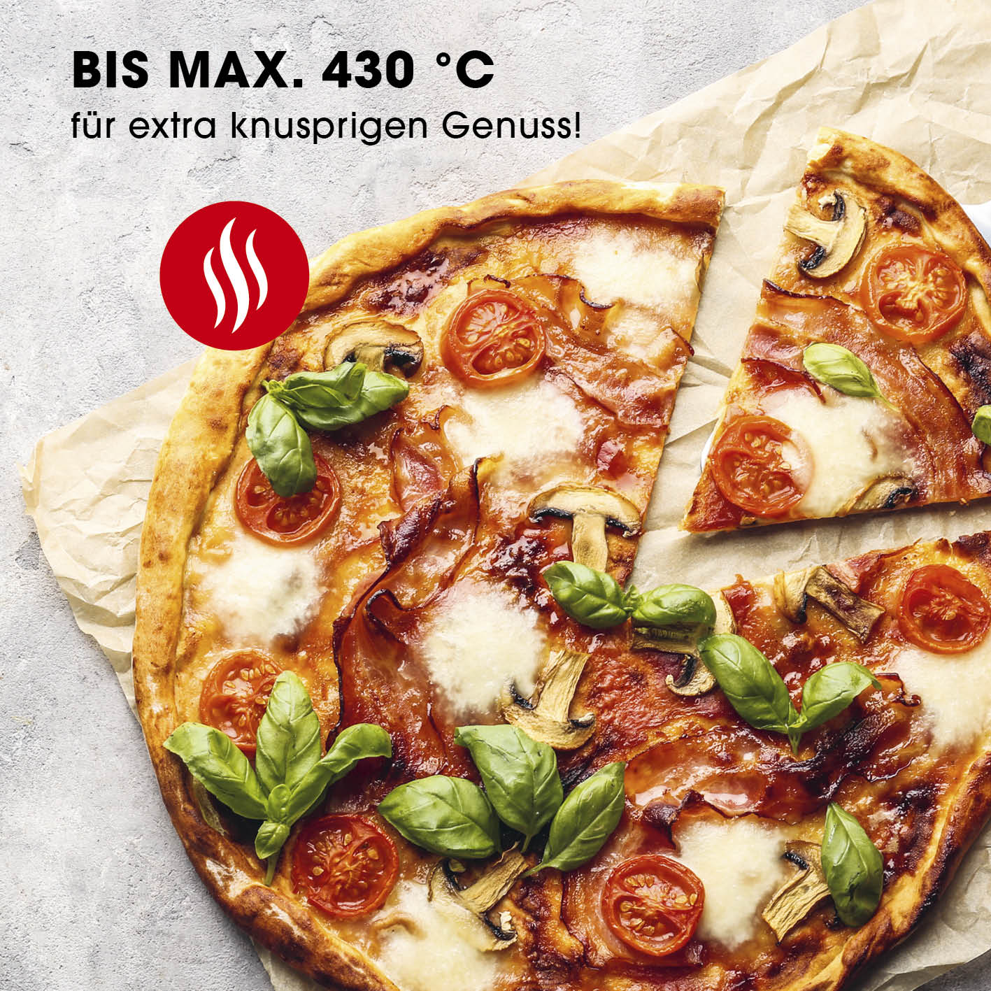 GOURMETmaxx Elektro-Pizzaofen 1700W