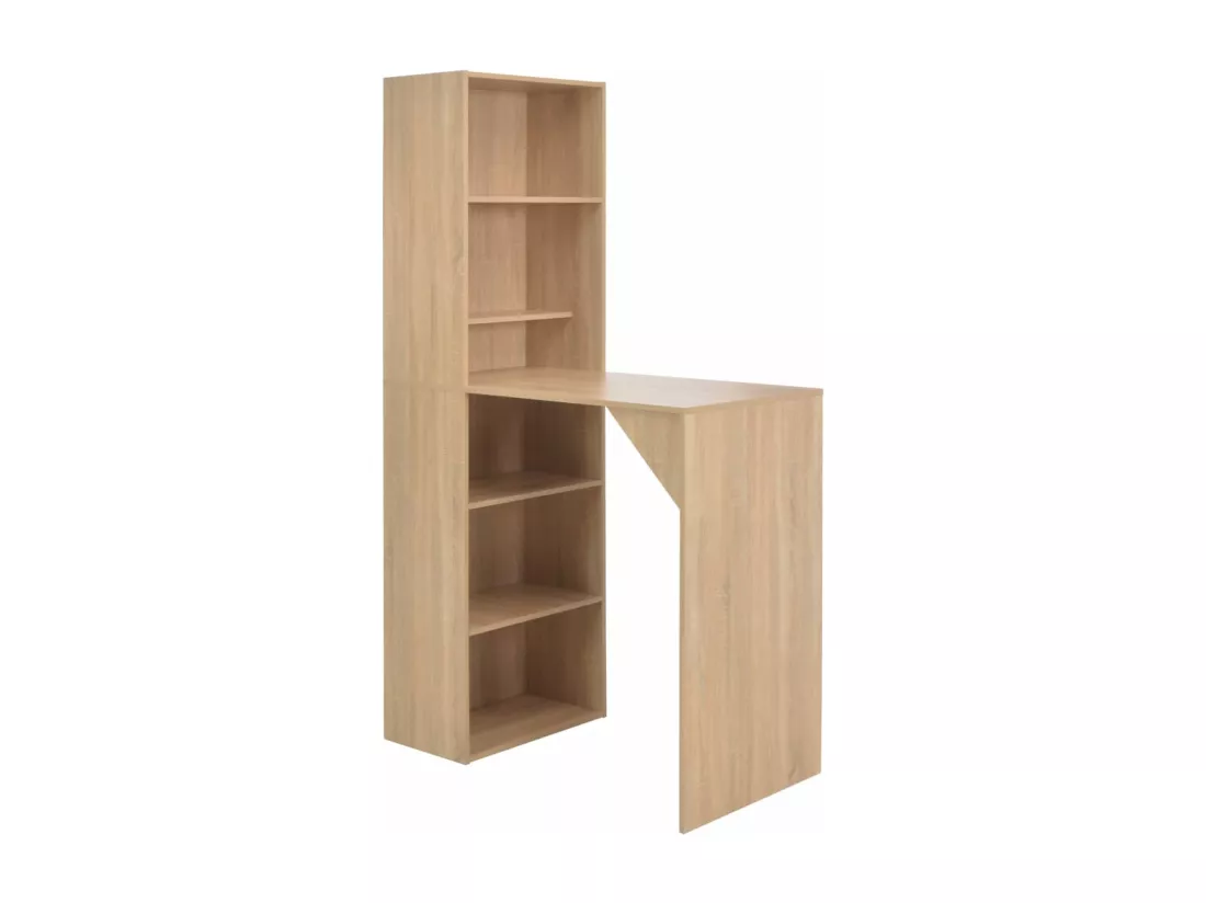 Table de bar avec armoire Chêne 115 x 59 x 200 cm