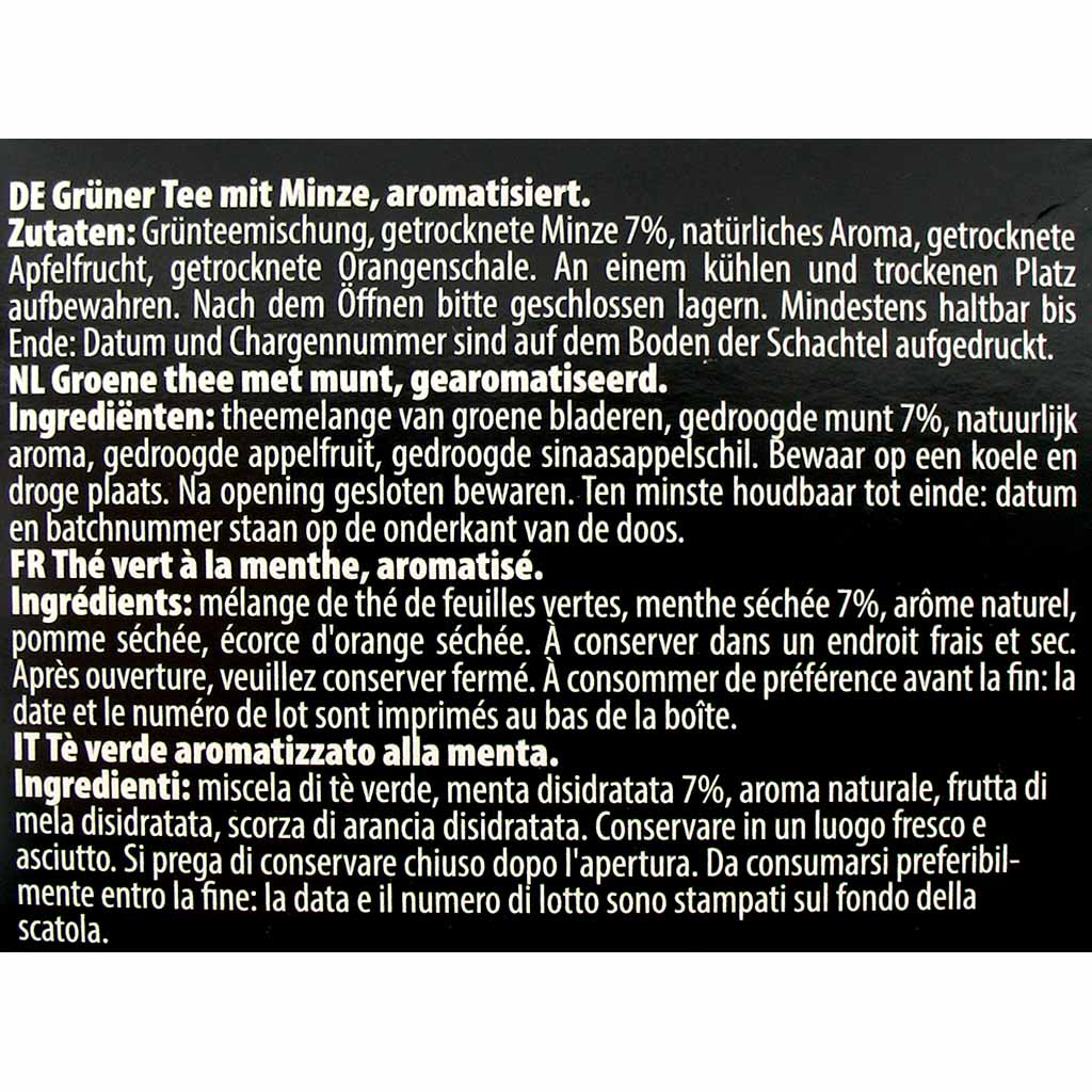 Bardollini Premium Tee lose Grüner Tee & Minze 60g MHD:30.11.25
