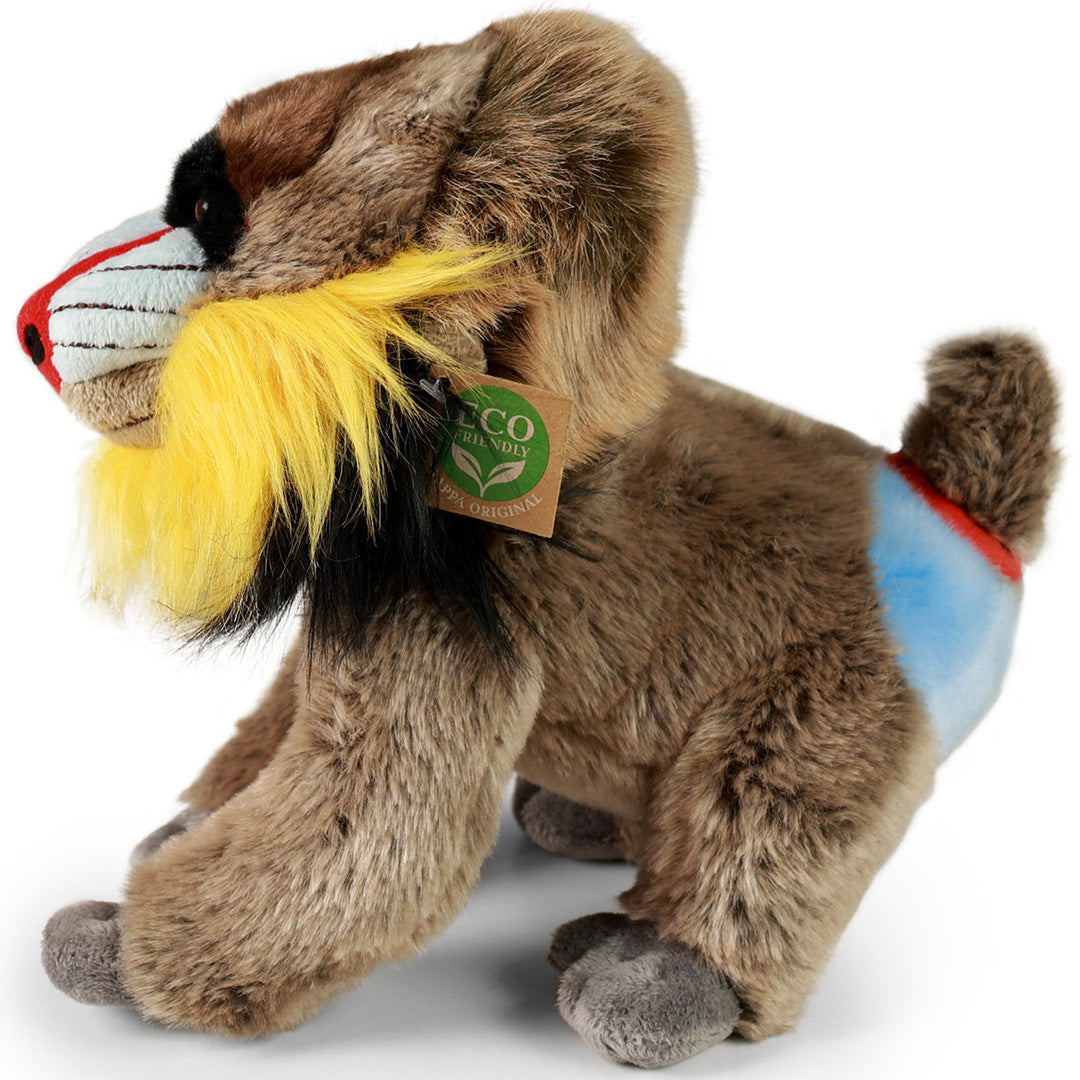rappa knuffelaap mandril - 28 cm