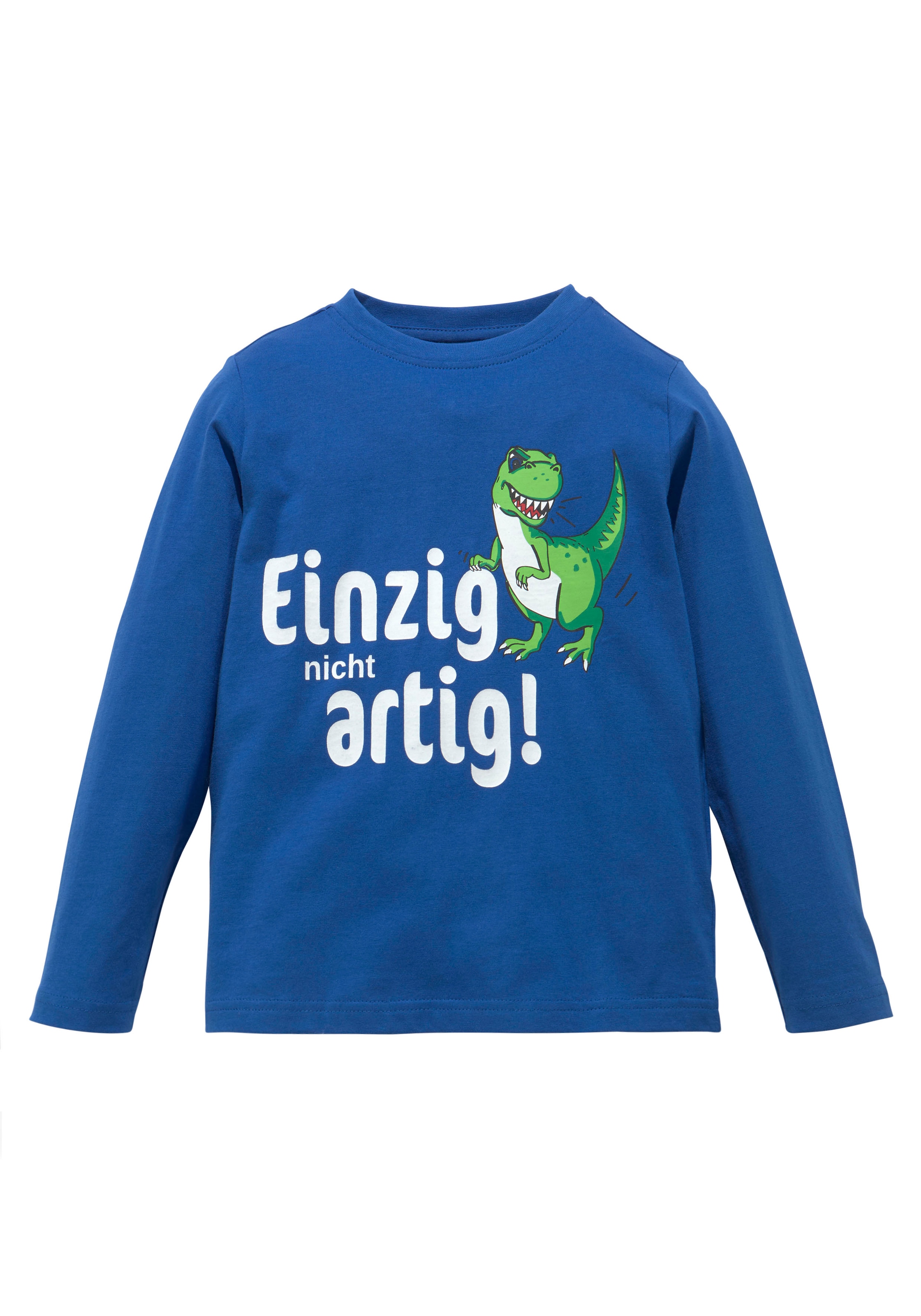 KIDSWORLD Langarmshirt »EINZIG NICHT ARTG!«, Langarm,  Basic-Passform,  bedruckt,  Rundhalsausschnitt