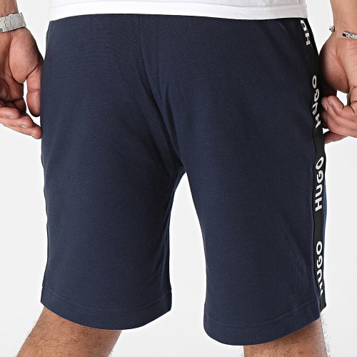 Short Jogging A Bandes Sporty Logo 50496996 Bleu Marine