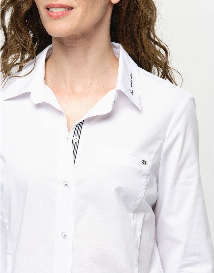 Chemisier blanc coton