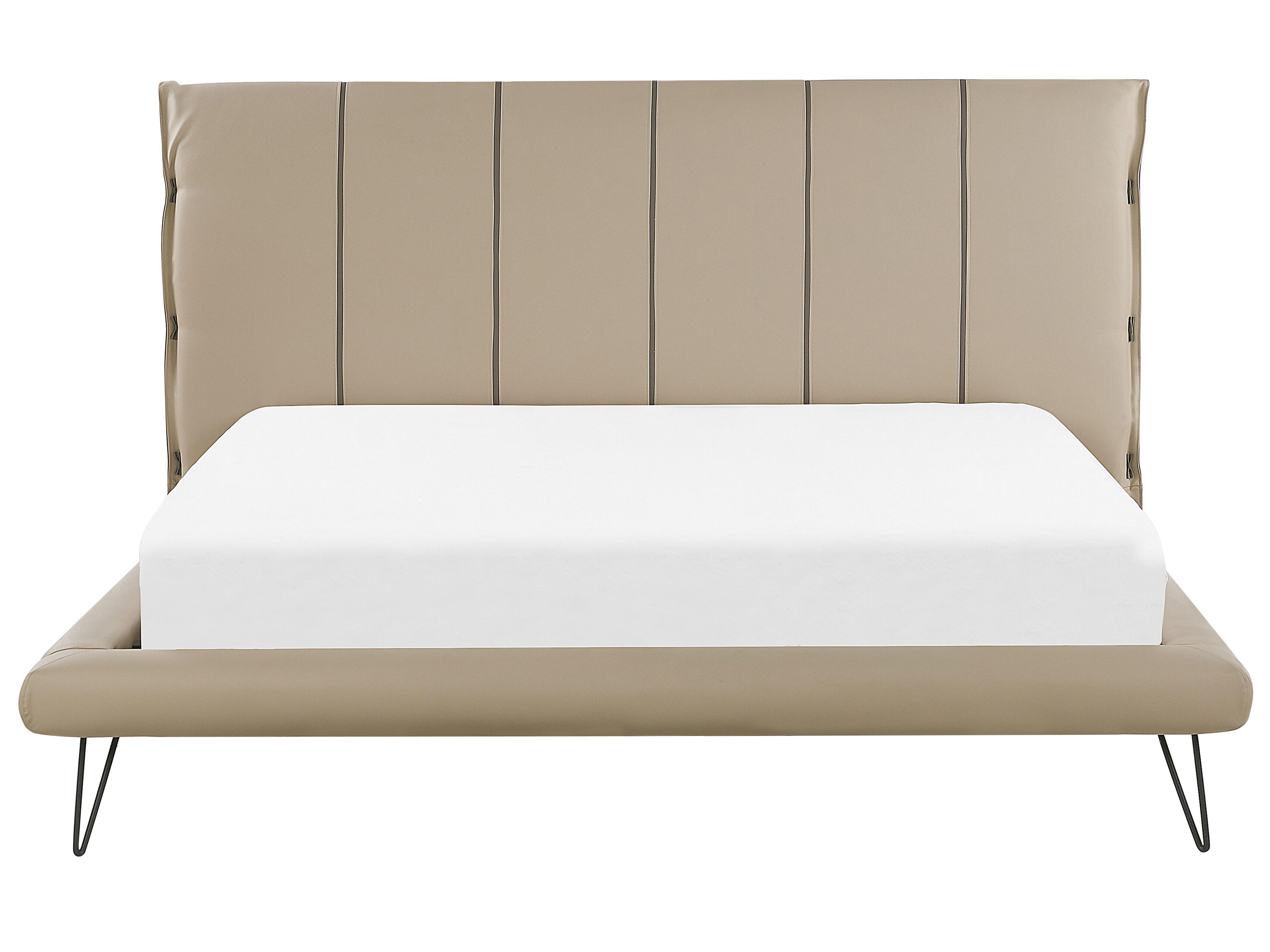 Bed Kunstleer BETIN 180 x 200 cm Zandbeige