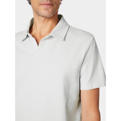 Herren-Poloshirt Halbarm, Hellgrau