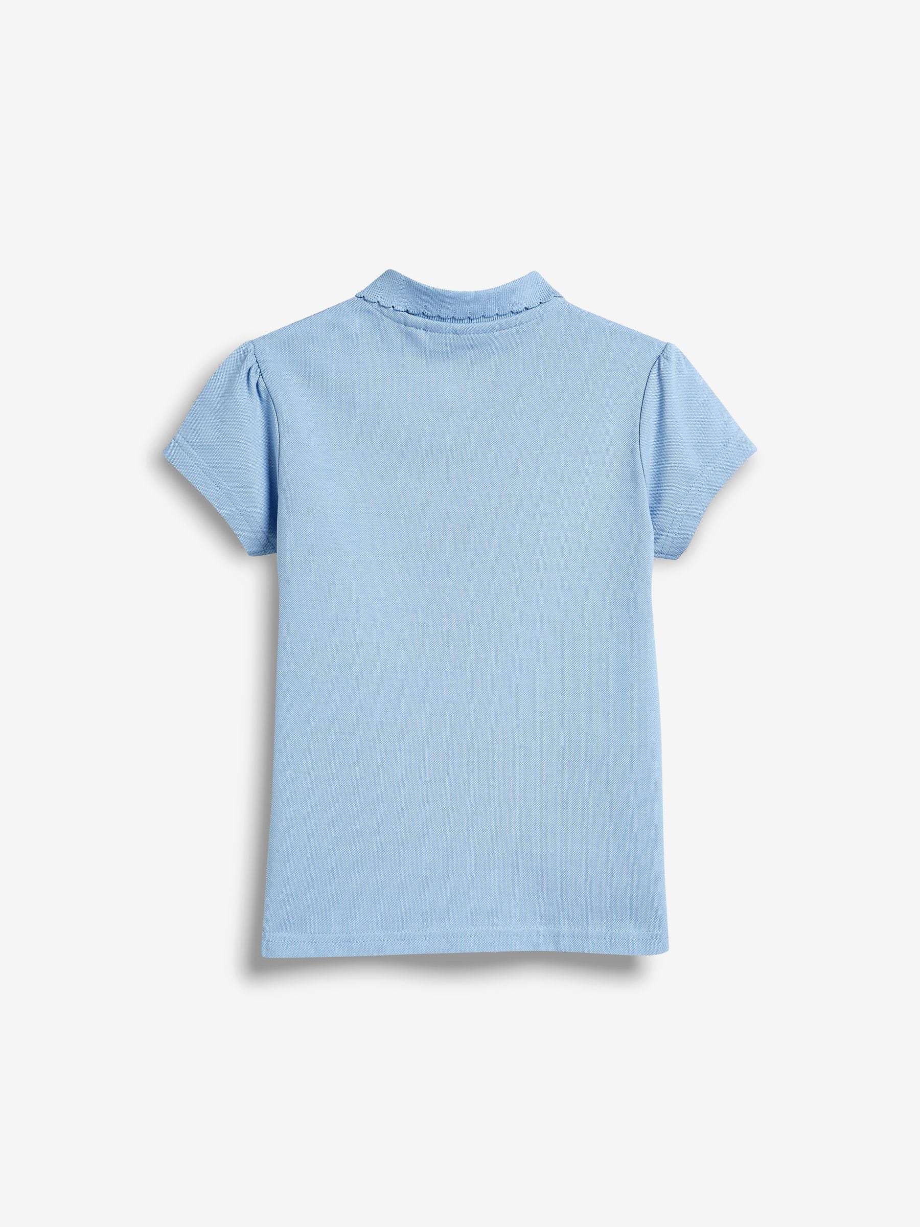 Blauw - 2 -pack 100% katoenen poloshirts met korte mouwen (3-16jaar)