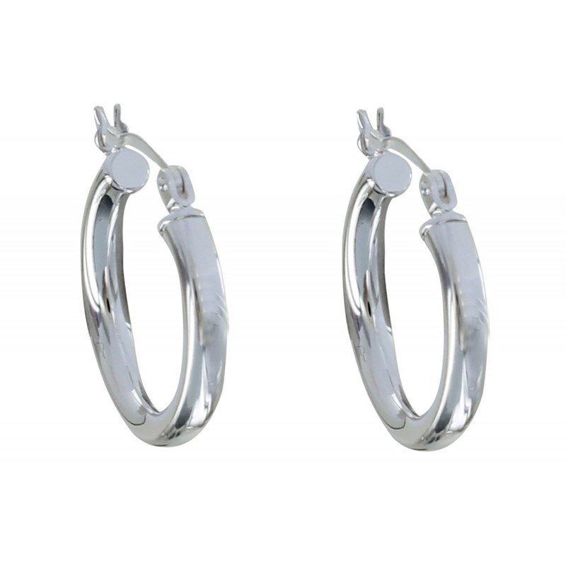 Boucles d'Oreilles Argent Petites Créoles Rondes 2cm