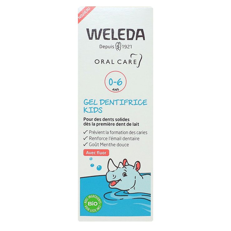 Oral Care gel dentifrice Kids 0-6 ans avec fluor 50ml