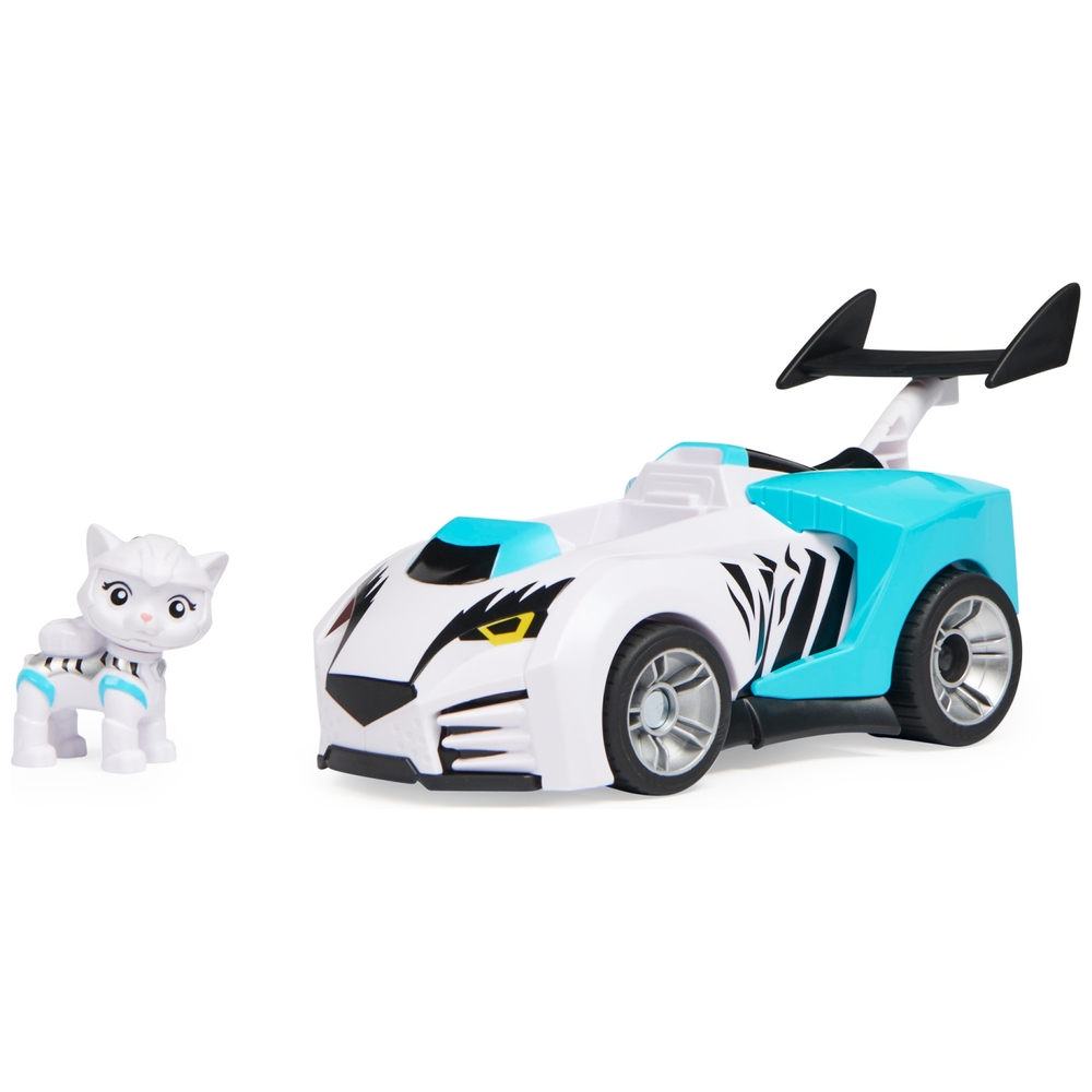 PAW Patrol, Katzenrudel, Rorys verwandelbares Spielzeugauto mit Sammelfigur