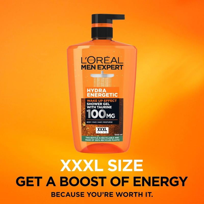 L'Oréal Paris Men Expert Hydra Energetic Shower Gel 1000 ml