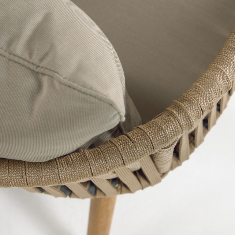 Kave Home Hemilce tuinstoel acccia beige