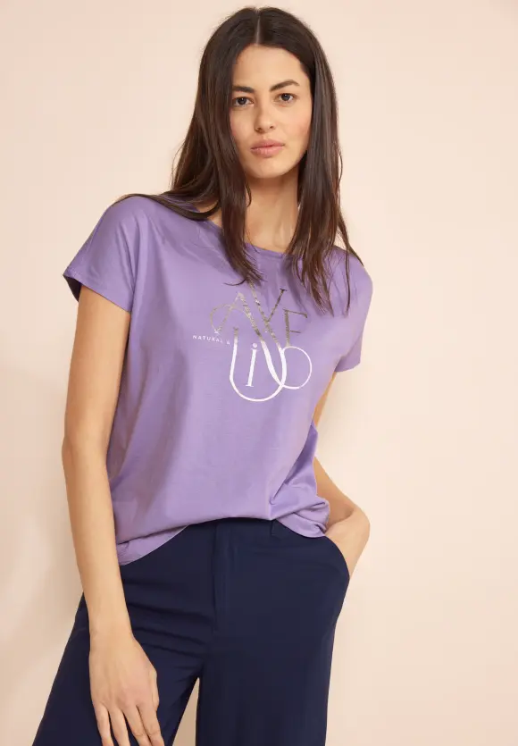T-Shirt mit Wording - smell of lavender