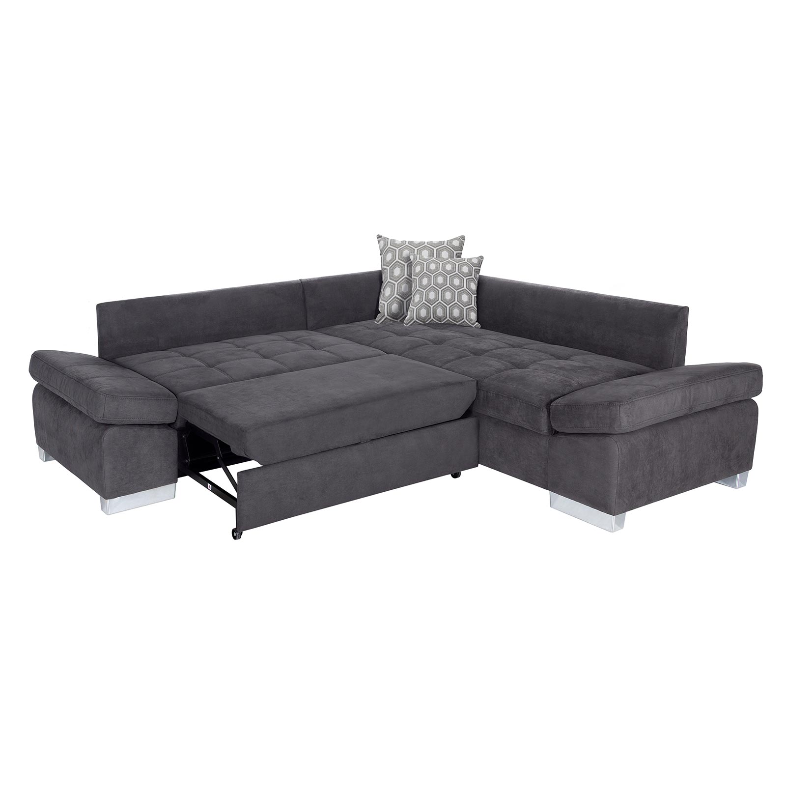 Ecksofa - basalt - Liegefunktion links