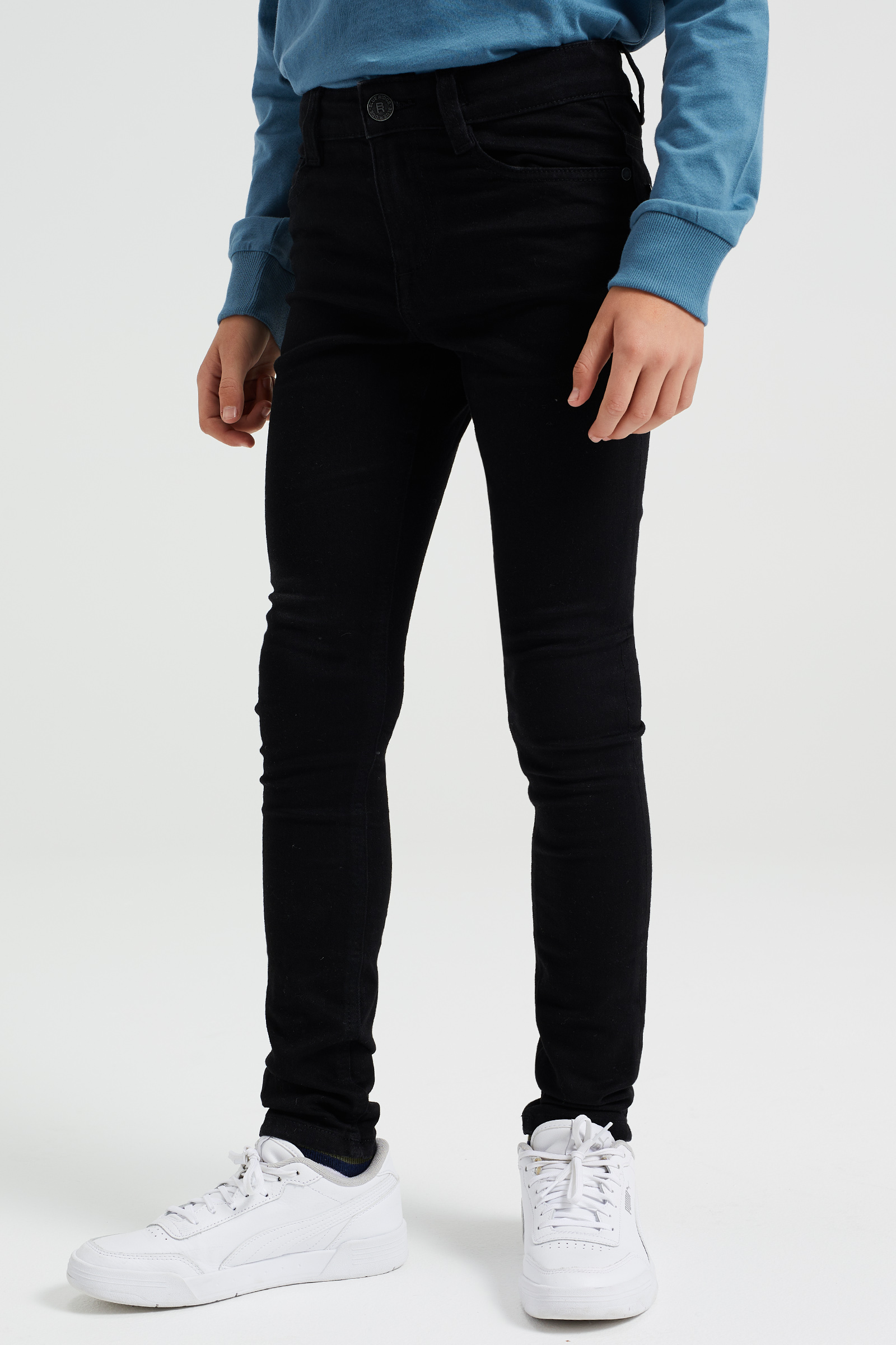 Jongens super skinny fit jeans met stretch Blue Ridge Zwart