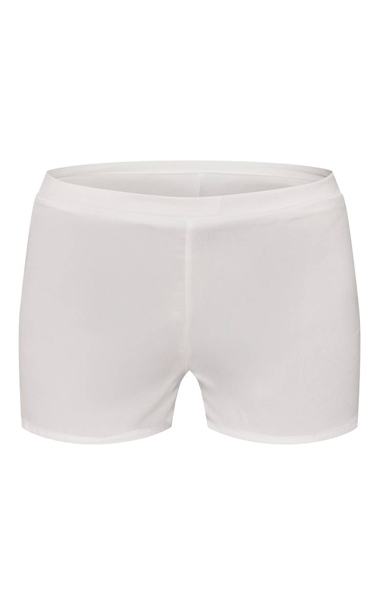Blanc Ensemble Coordonné Short Froncé En Popeline