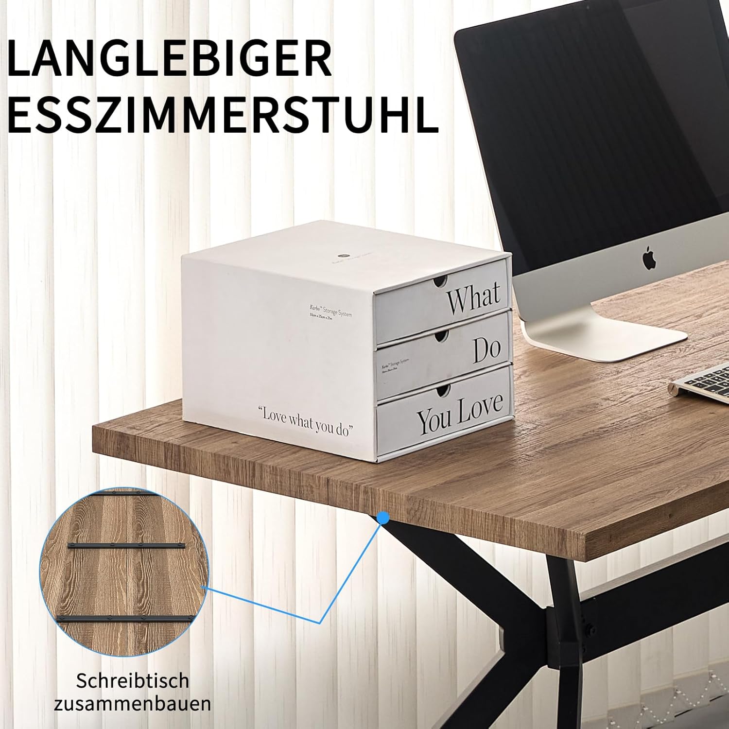 Essgruppen Esstisch mit 6 Khaki Stühlen,140 x 80 x 76 cm Rechteckig Esstisch aus Holz mit Esszimmerstühle mit technisches Tuch,für Küche Esszimmer und Wohnzimmer