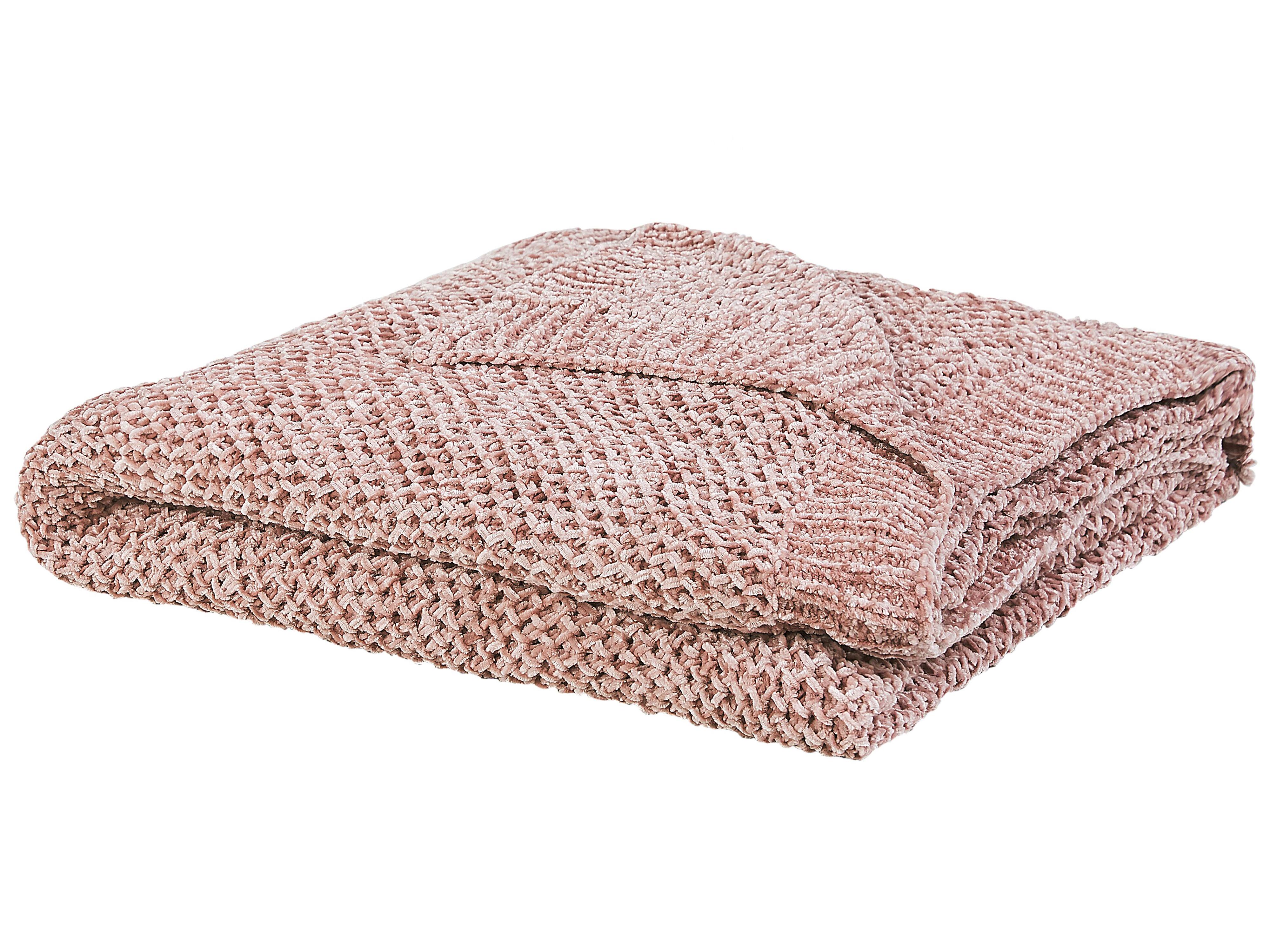 Plaid ELOVA 150 x 200 cm Roze