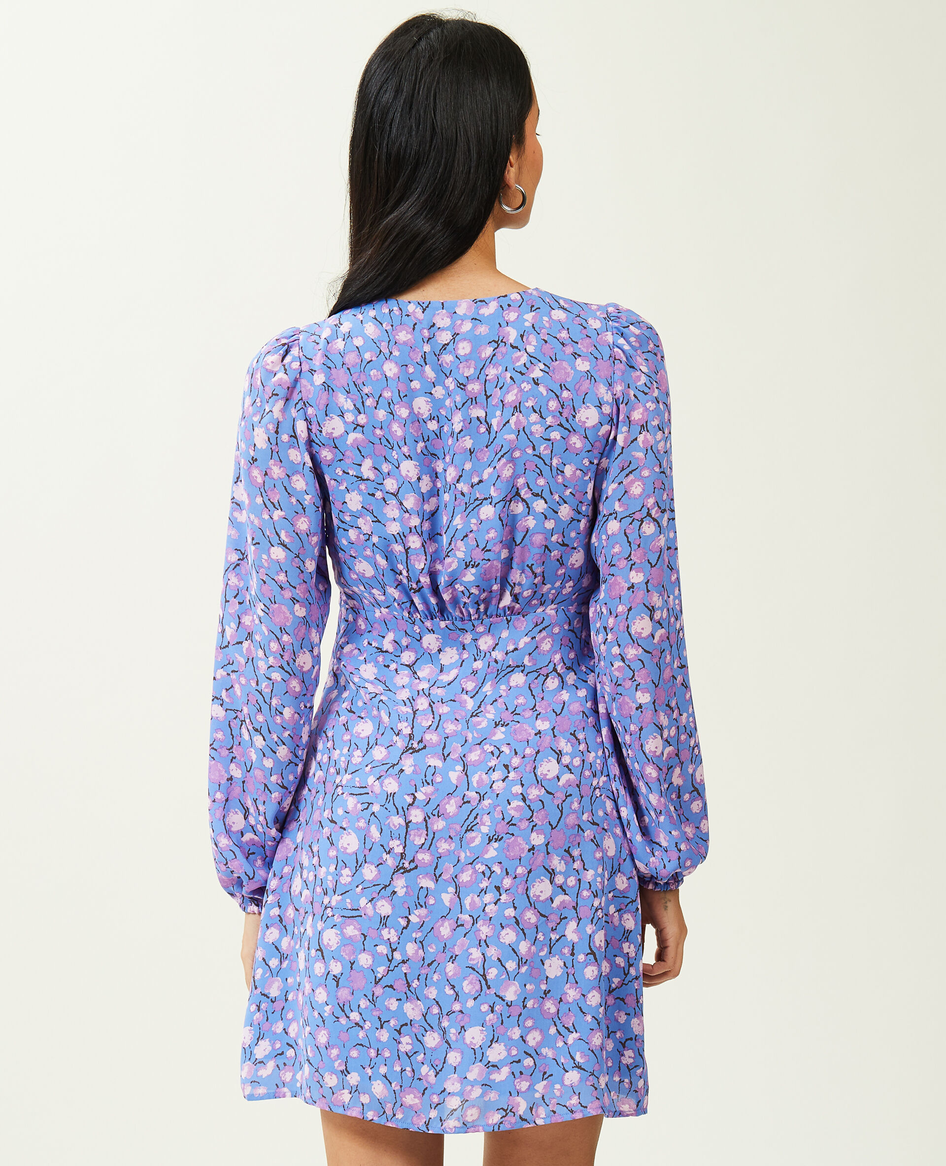 Robe courte et fluide - Bleu