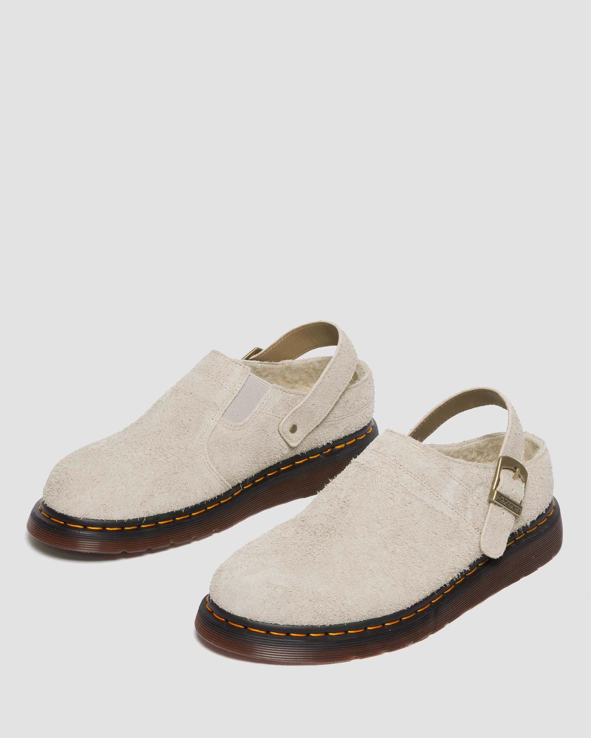 Isham Faux Shearling Lined Suede Slingback Mules