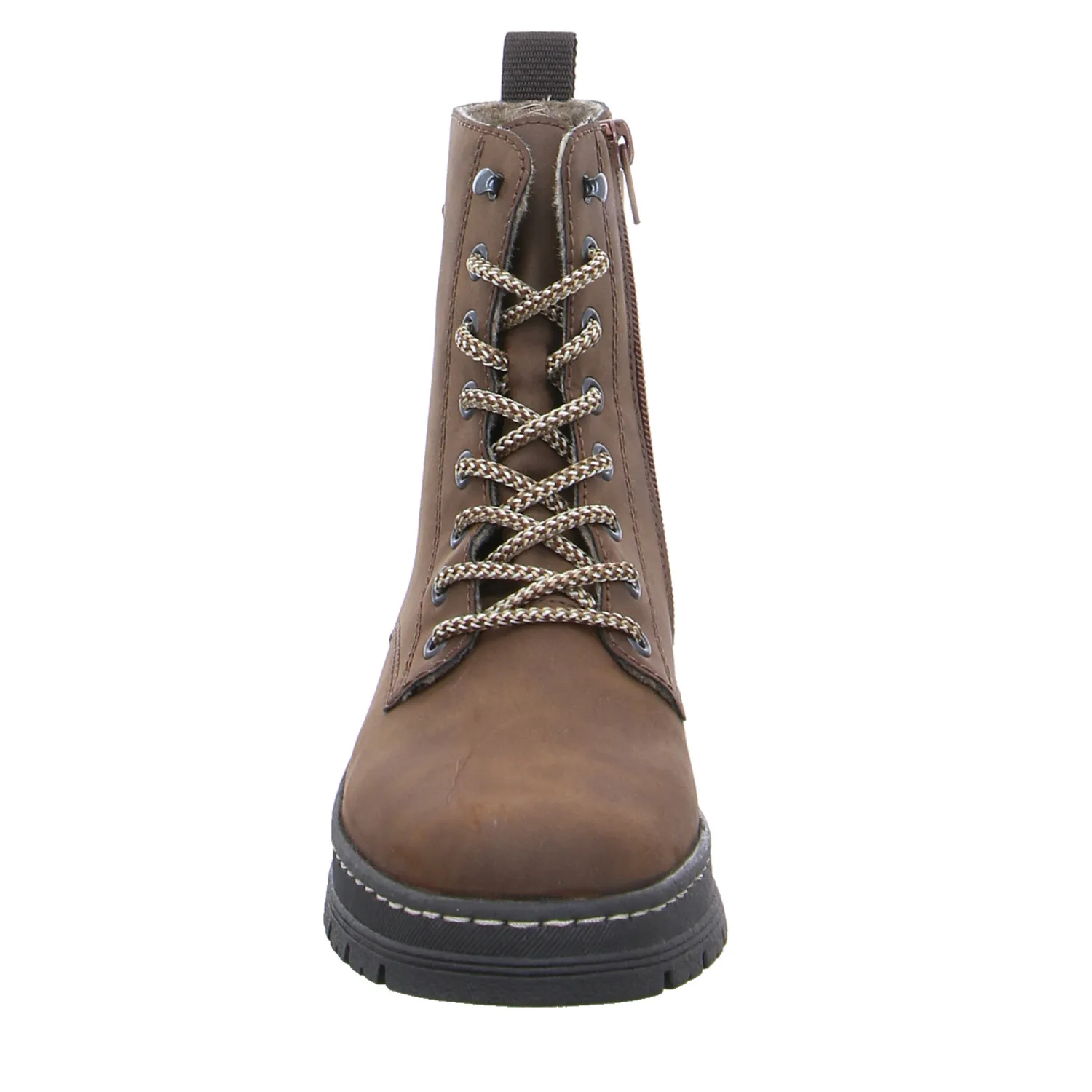 RIEKER Boot Braun Lederimitat