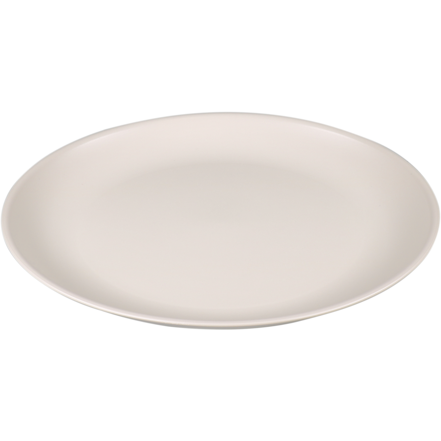 Goldplast Bord, Mineral, reusable, onbreekbaar, rond, 1-vaks, pP, Ø23.5cm, taupe