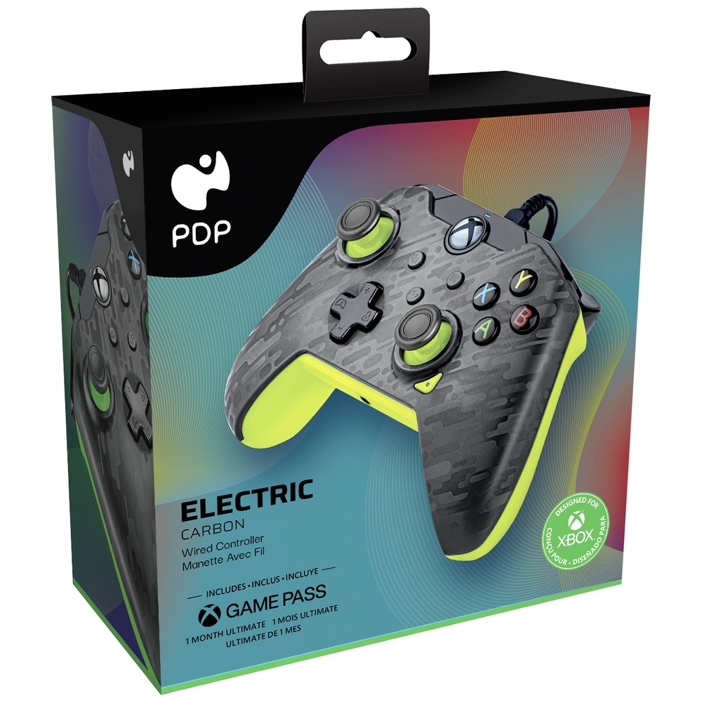PDP Gaming Xbox Wired Controller - Electric Carbon