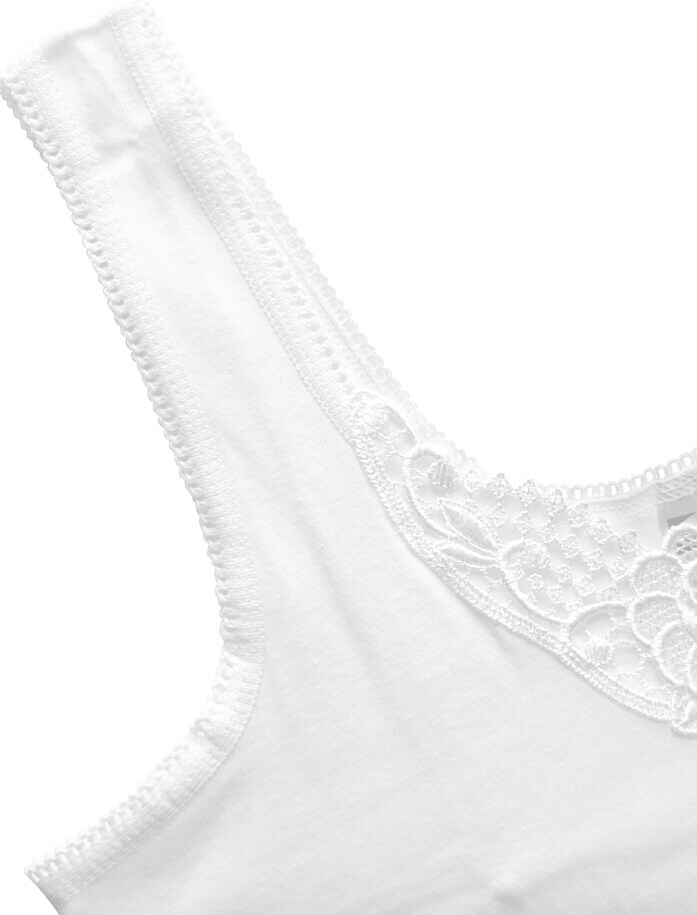 Yenita® Damen Unterhemden mit Spitze 4er Pack
