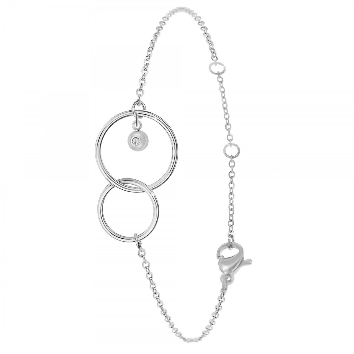 Bracelet SC Crystal orné d'un véritable diamant blanc