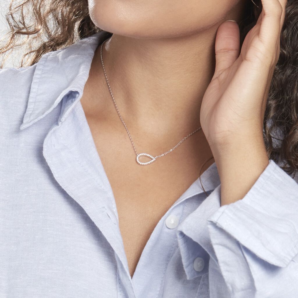 Collier Gisberte Argent Oxyde