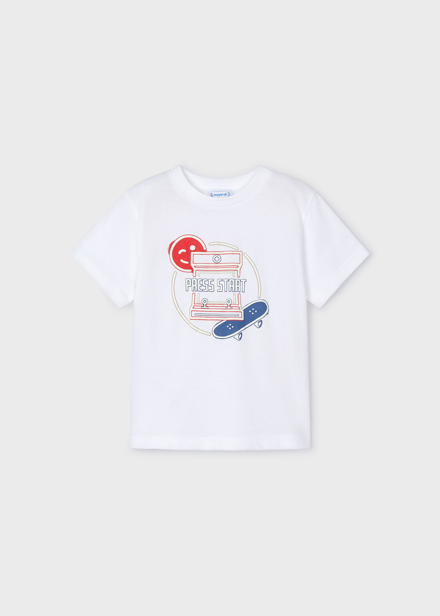 Camiseta Better Cotton com estampa luminescente para meninos, Universo