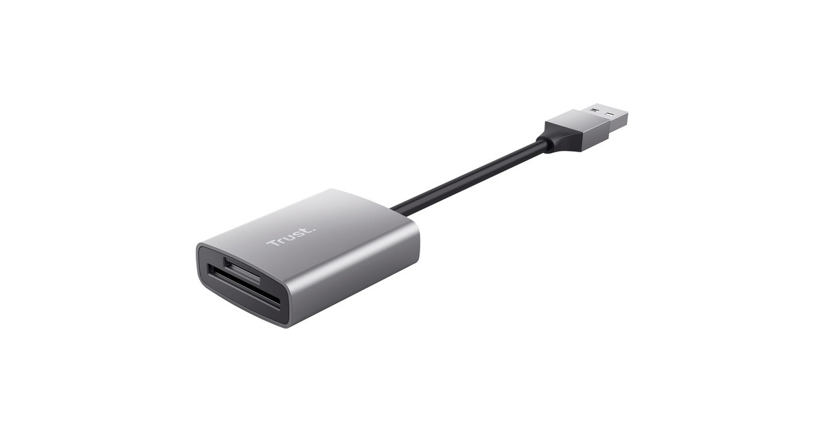 TrustDalyx Snelle USB-kaartlezer van aluminium  (Aluminium)