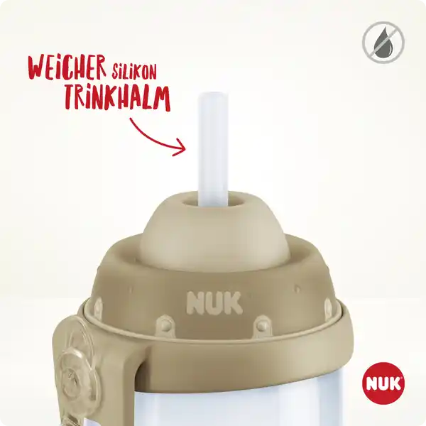 Flexi Cup mit weichem Trinkhalm, blau, ab 12 Monaten