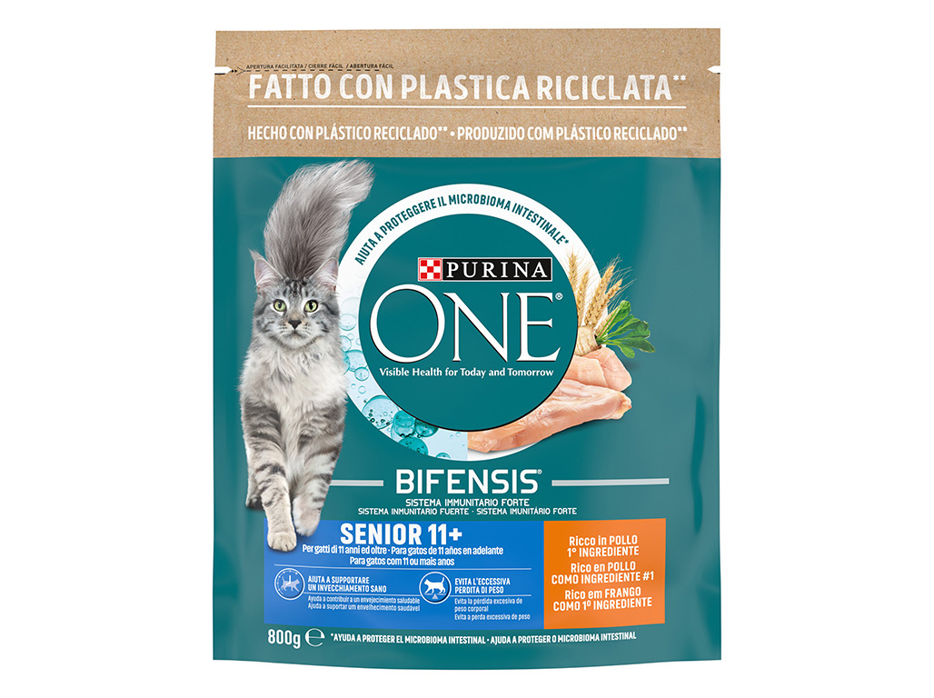 RAÇÃO PARA GATO PURINA ONE SENIOR 11  COM FRANGO 800G