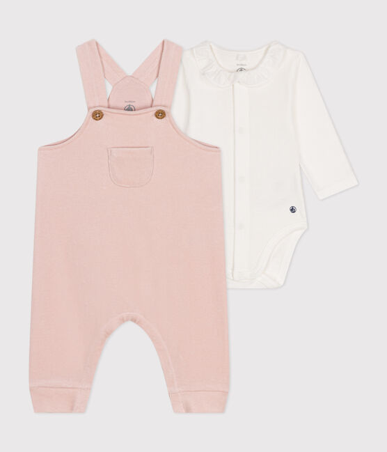 Ensemble salopette en velours bébé