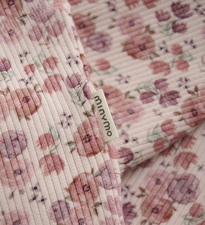Minymo Leggings - Rib - Peach Peitsche