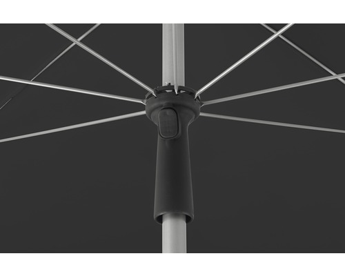 Balkonparasol Schneider Locarno Ø 150 cm H 220 cm antraciet