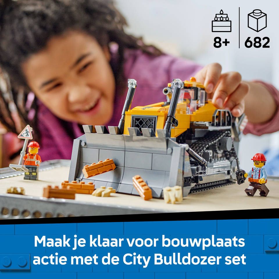 LEGO City gele bulldozer 60466