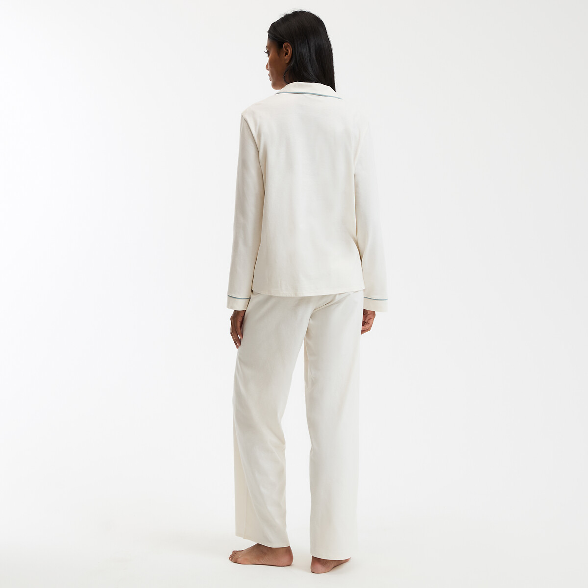 ANNE WEYBURN<br>Pijama de vovô em malha de algodão lisa