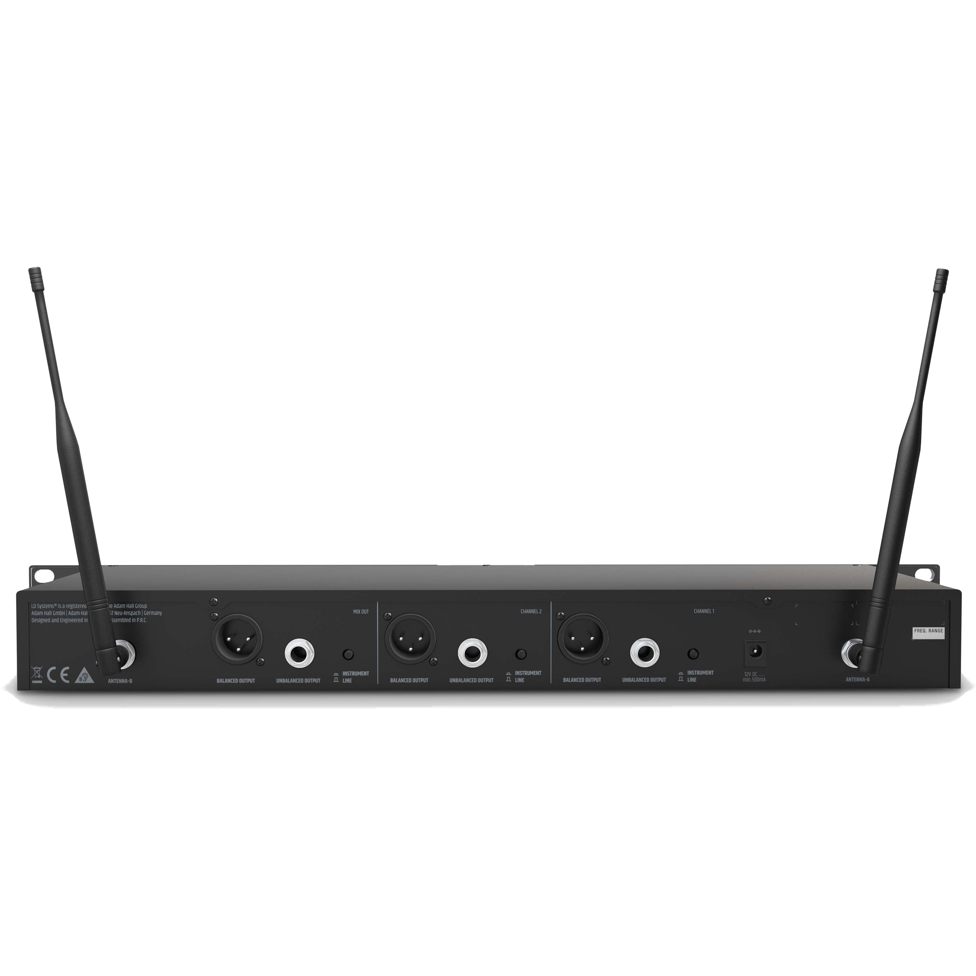 LD Systems U508 BPH 2 draadloos microfoonsysteem (823-832 MHz + 863-865 MHz)