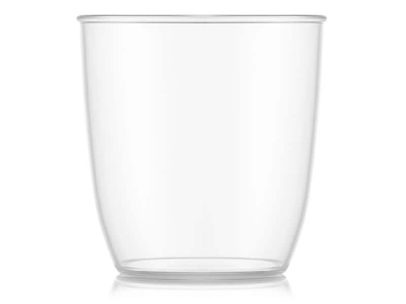 Bodum Outdoor-Becher Kvadrant 350 ml, Transparent, 4 Stück Trinkbecher Set