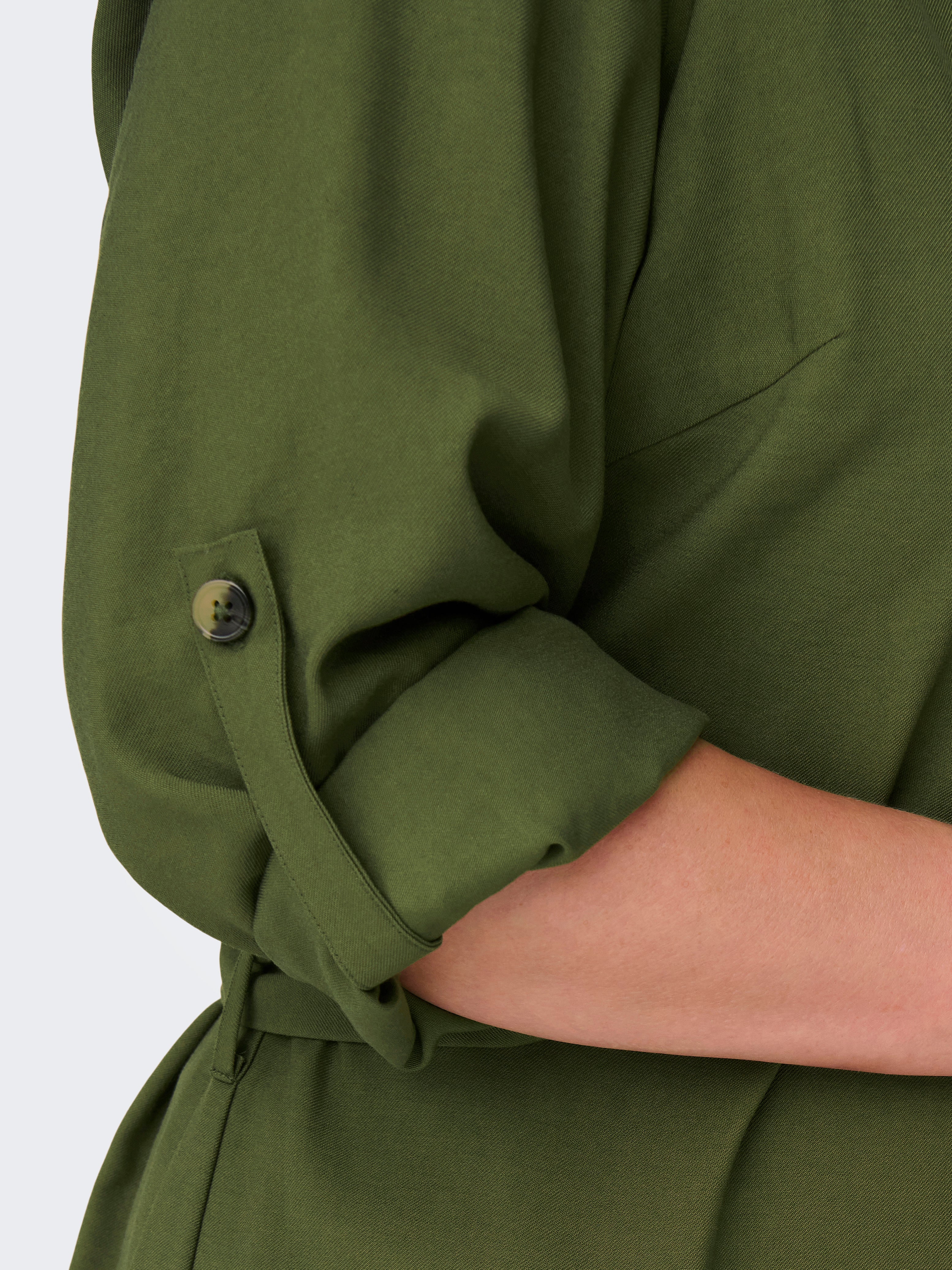 CARNABI Langes Kleid Winter Moss