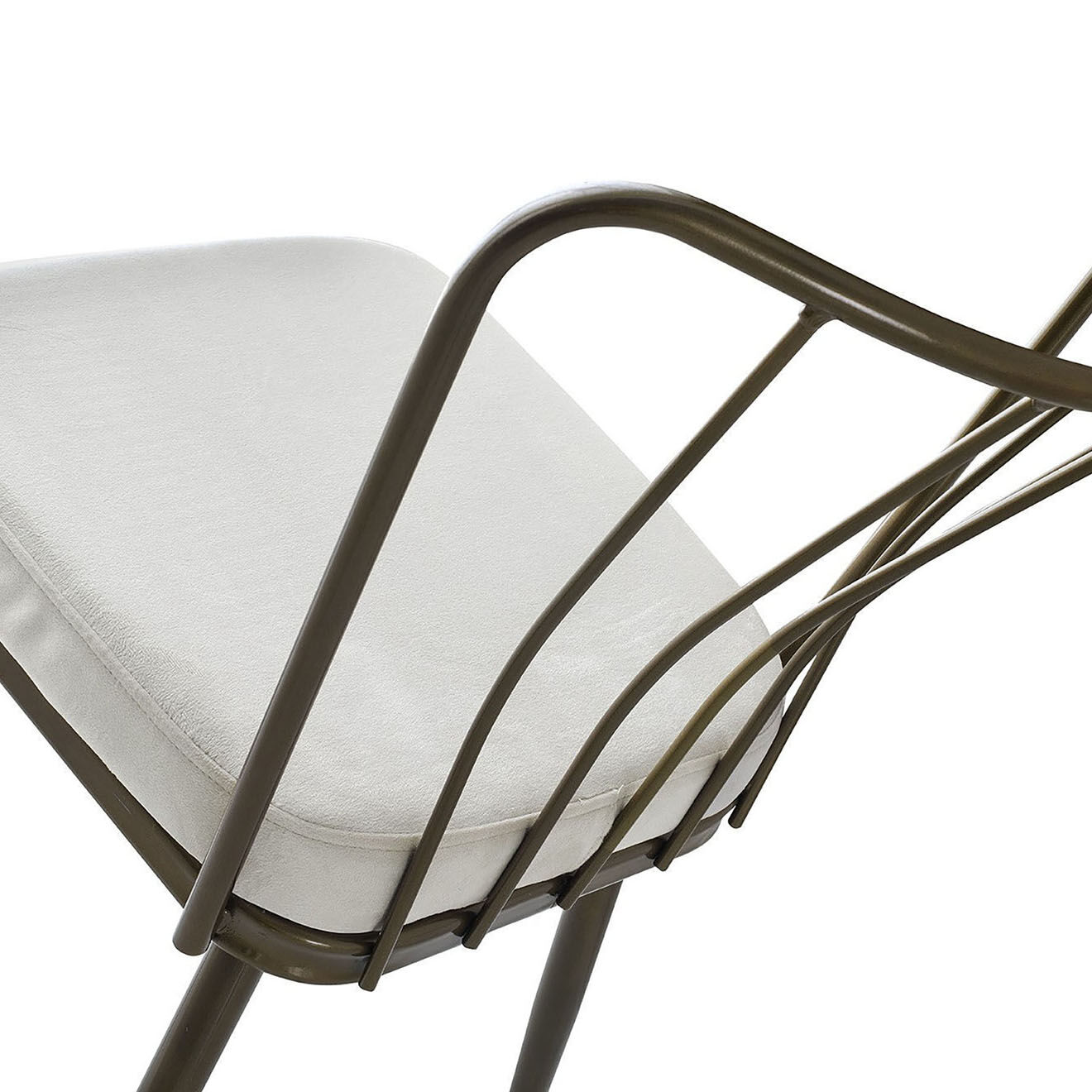 Homitis 4 Chaises Yildiz  blanc/noir - 43x82x42 cm