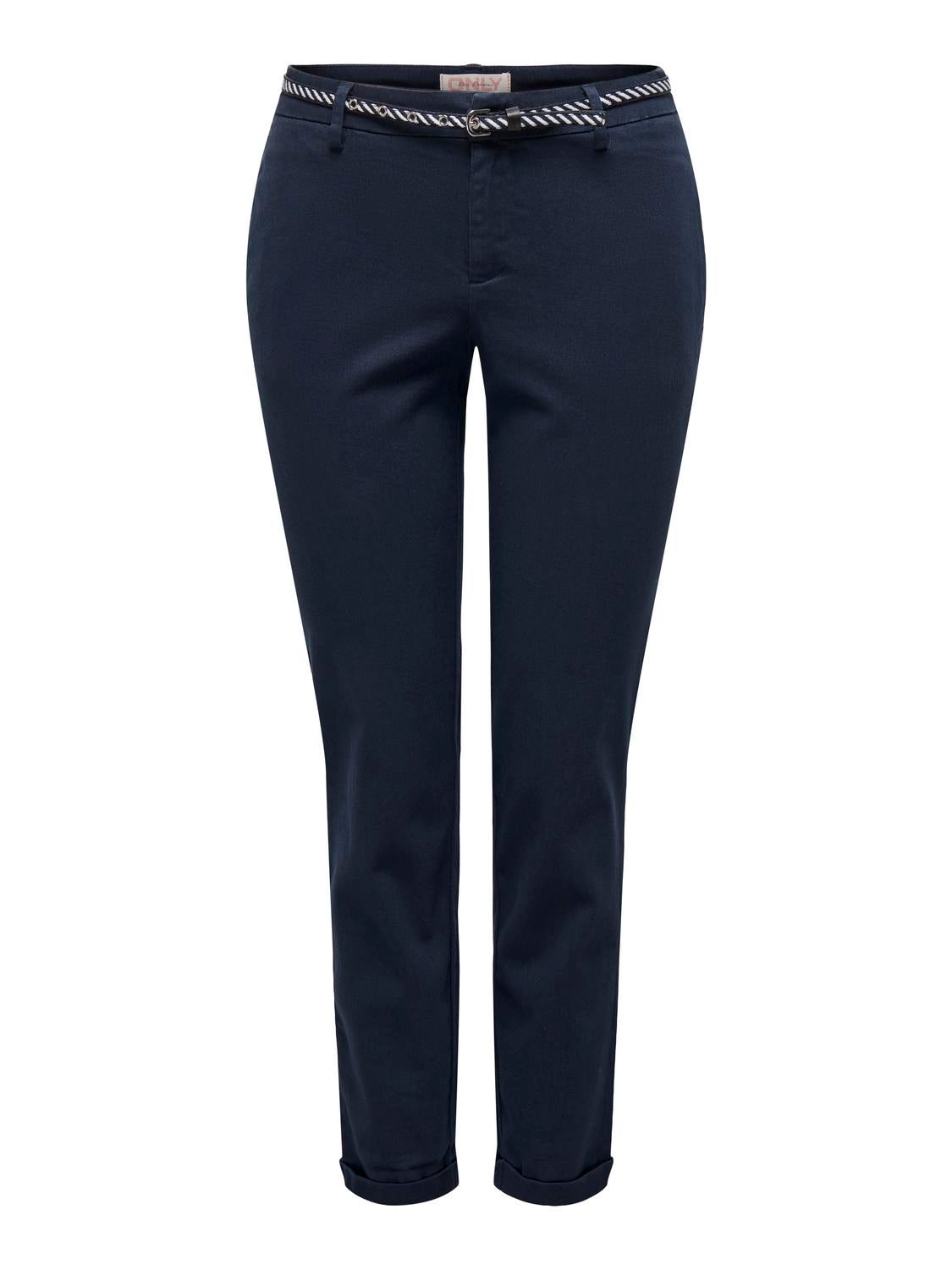 ONLBIANA-MAREE Mittlere Taille Slim Fit Chino Hose Total Eclipse