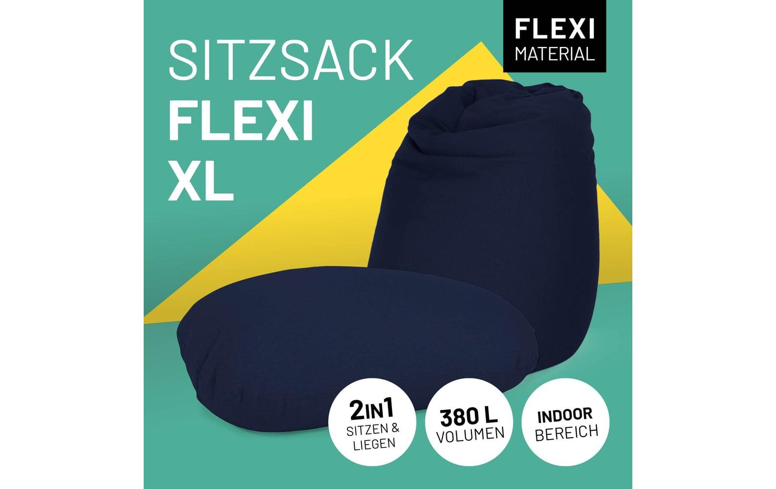 Sitzsack Flexi Comfort 380 L, Nachtblau<br>2-in-1 Sitzsack