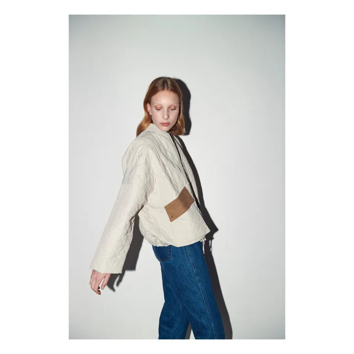 Barbour Blouson Matelassé Bowhill | Ecru