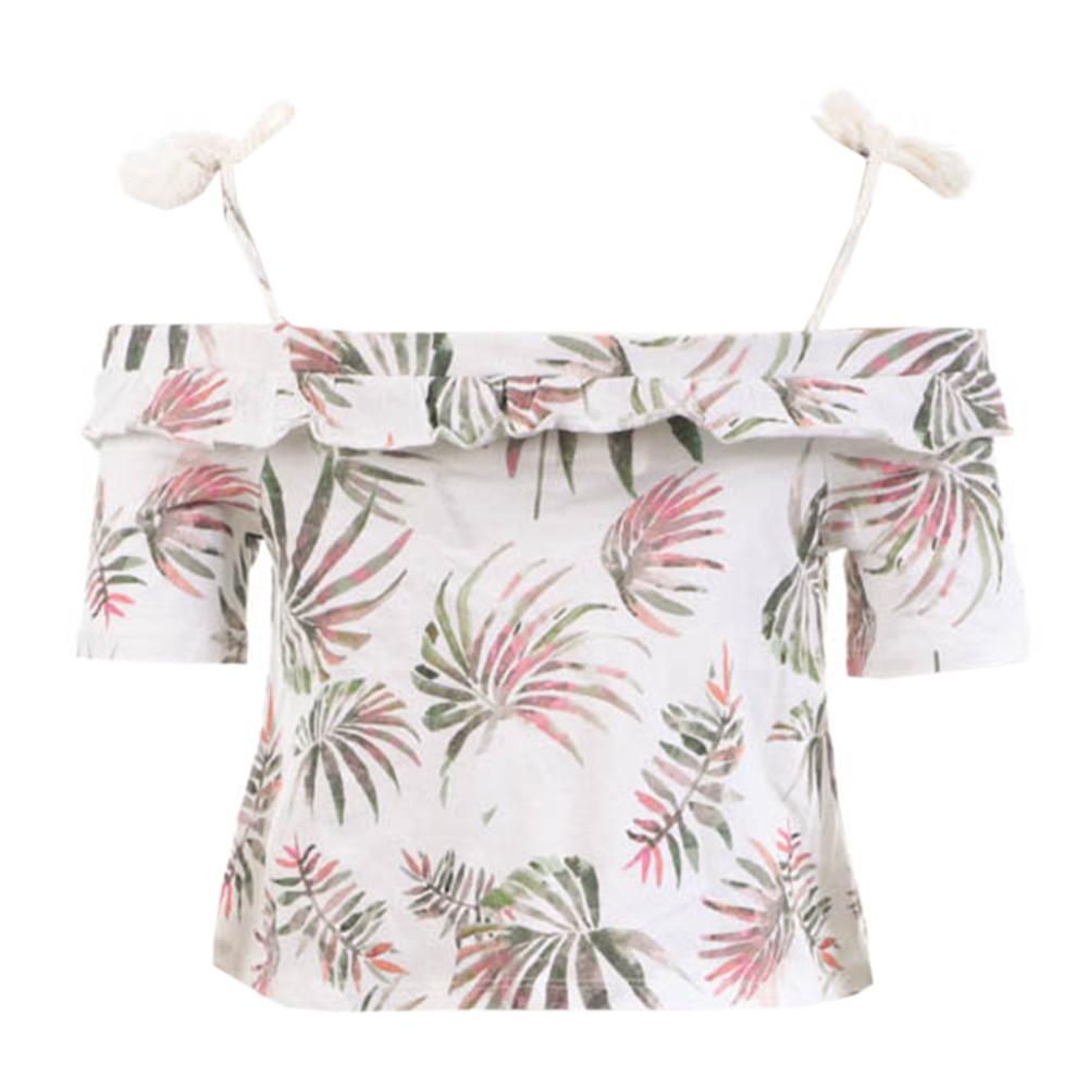 Teddy Smith Top Blanc à fleurs Fille Teddy Smith Tibiza