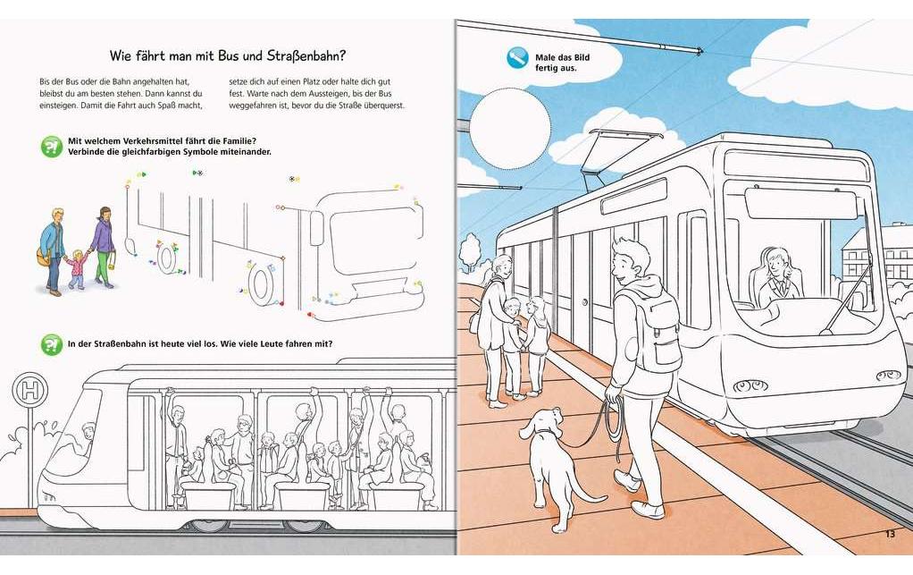 Kinder-Sachbuch WWW aktiv-Heft: StrassenverkehrMalen, Rätseln, Basteln