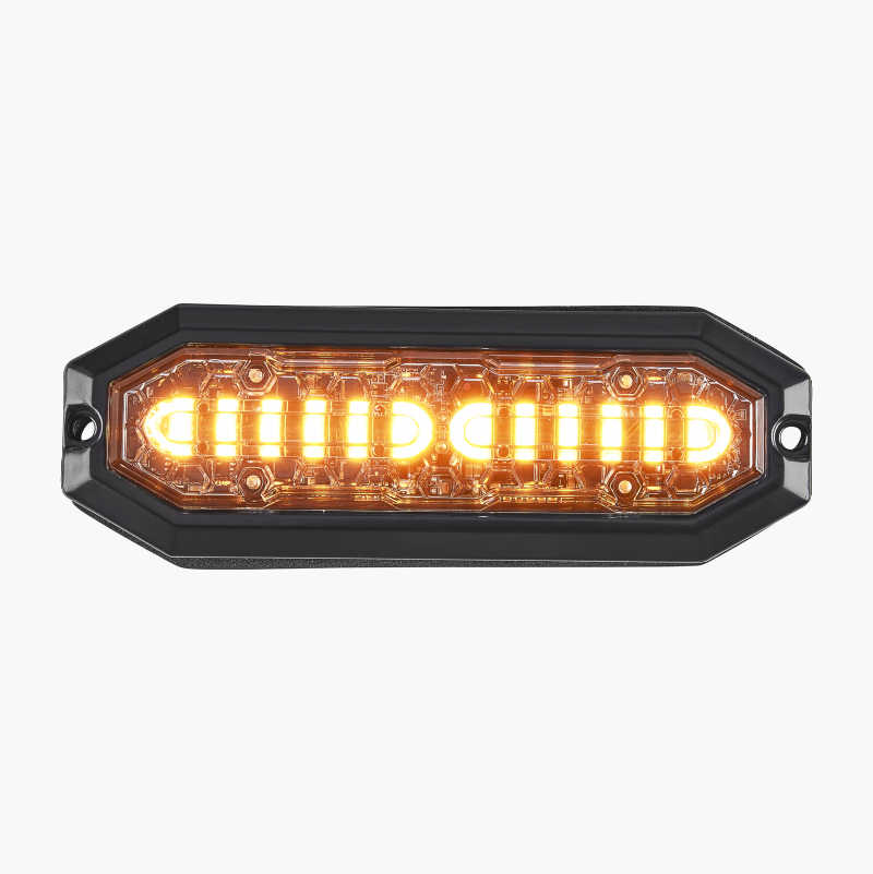 Blitslys med 12 stk. LED, oransje