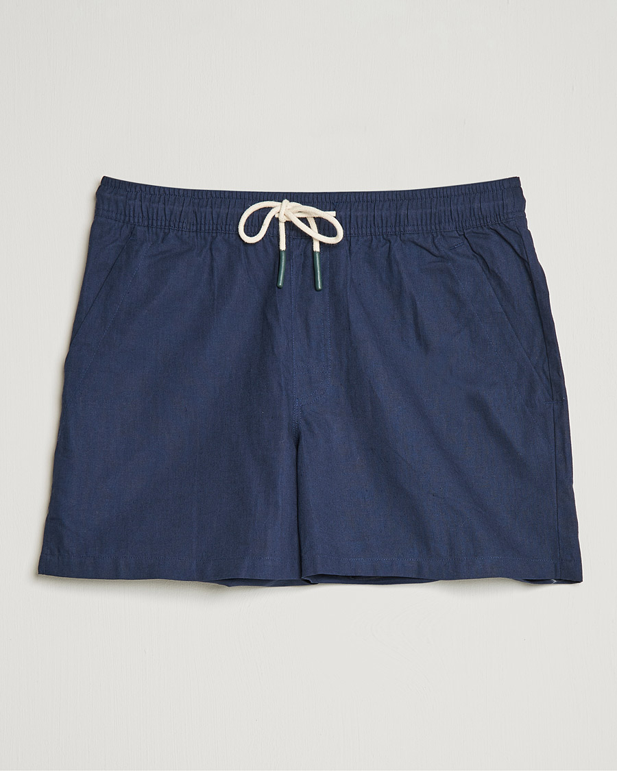 OAS Linen Shorts Navy